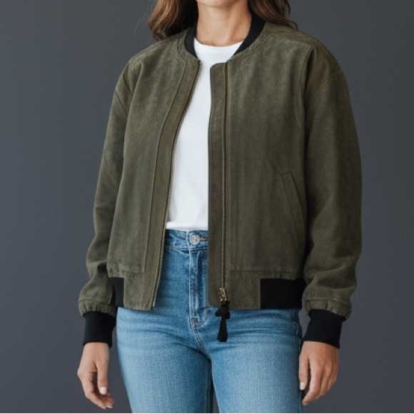 Current Air Jackets & Blazers - CURRENT AIR GREEN and BLACK SIZE Small Jacket NEW FREE PEOPLE Moss
